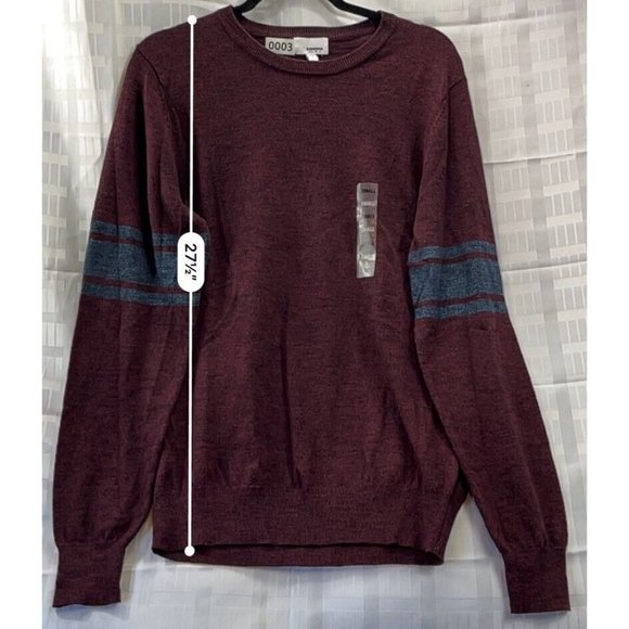 sonoma goods for life men longsleeve Sweater Size S Color Red - Picture 5 of 9